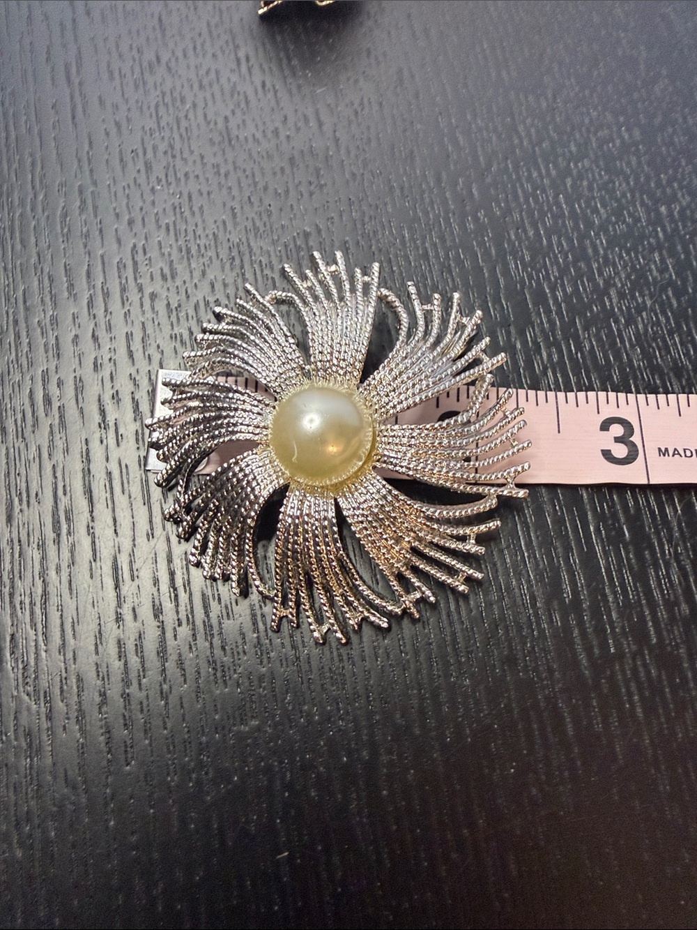 Vintage Butler Pearl Starburst Brooch/Pendant Set - Picture 9 of 9